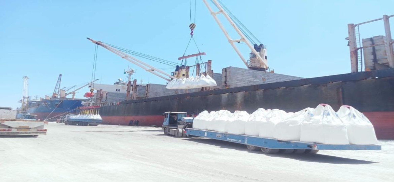 Chargement au port